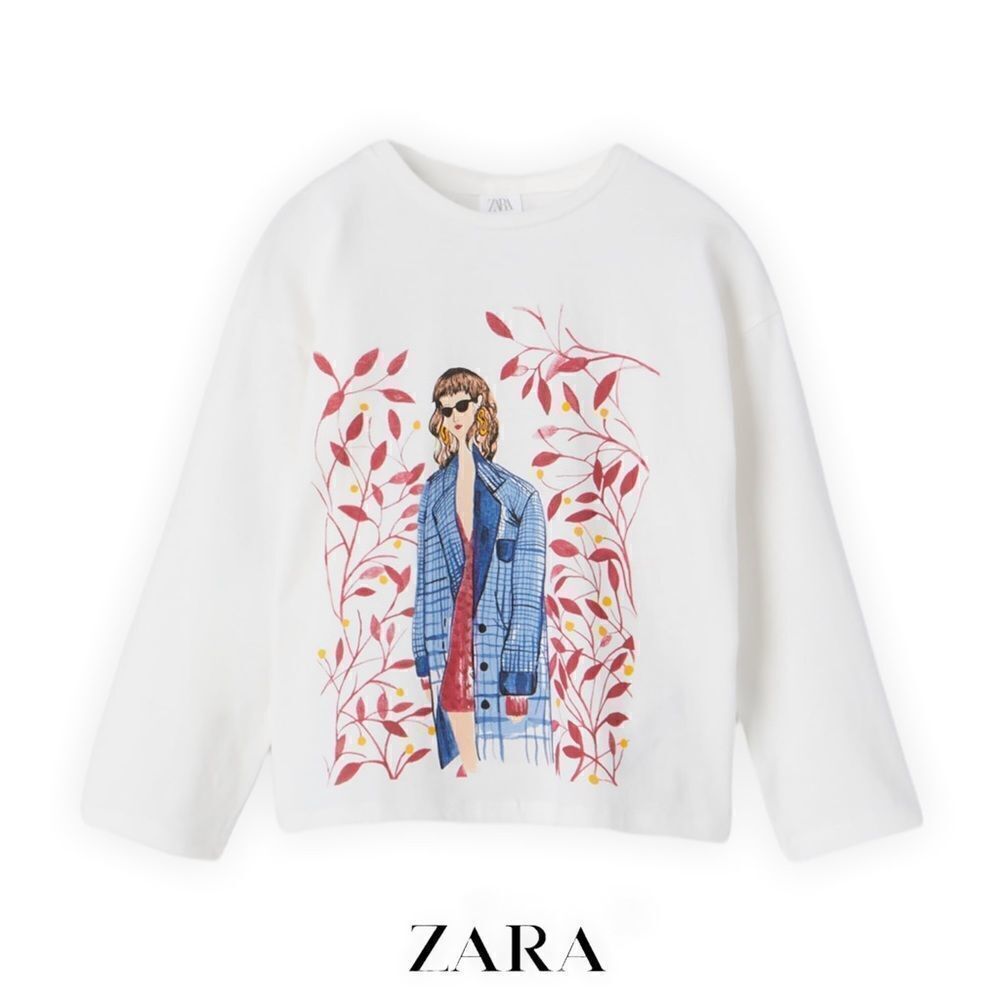 ZARA Kids | White | GIRL T-SHIRT